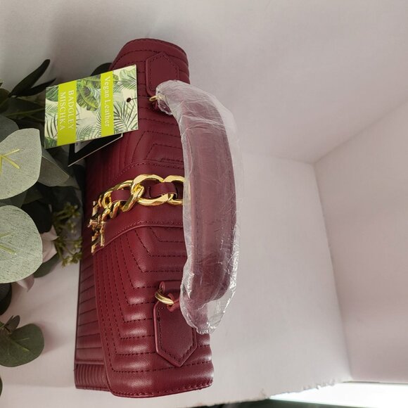 Badgley Mischka Vegan Leather Quilted Crossbody Bag Purse US $179 MSRP - Picture 8 of 16